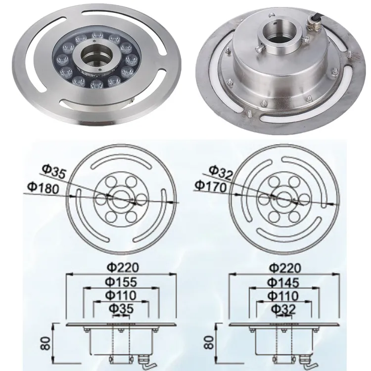 Underwater LED Fountain Light