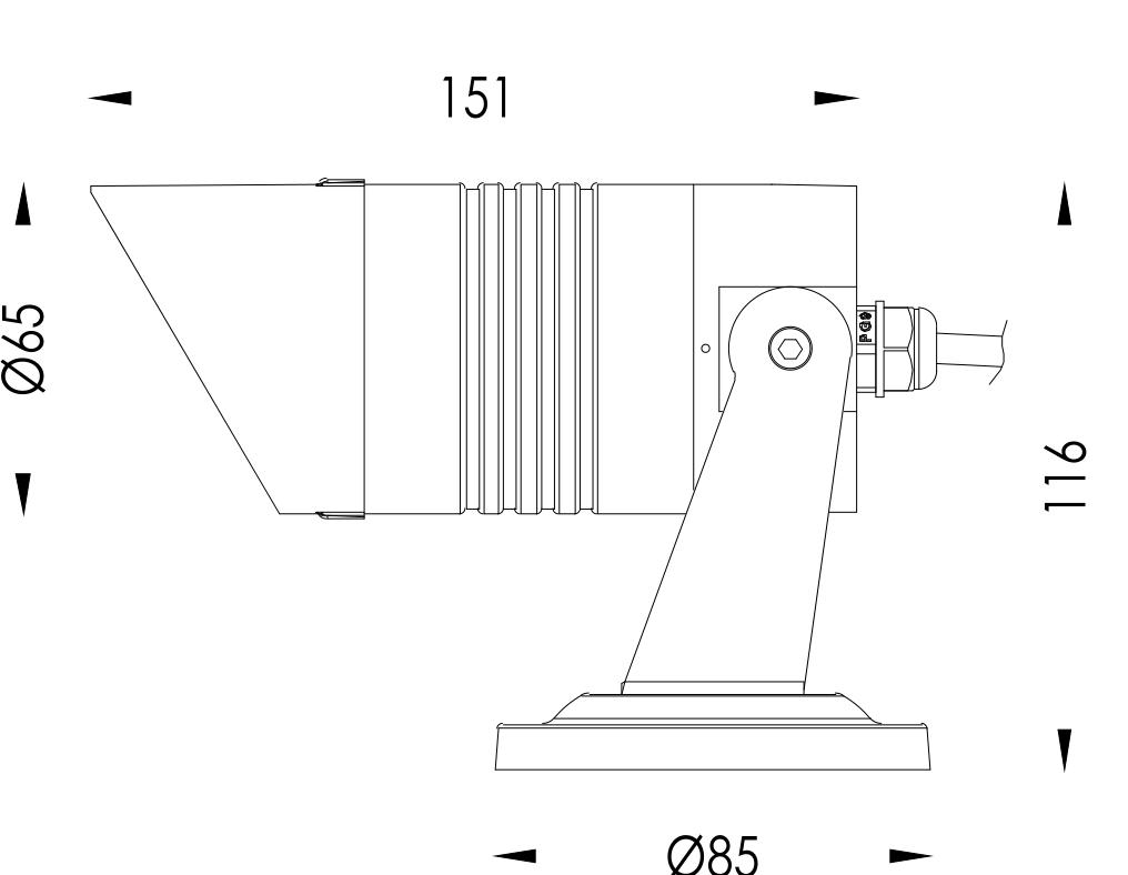 IP65 12W 12/24V Low Voltage LED Lawn Landscape Spot Light CE RoHS