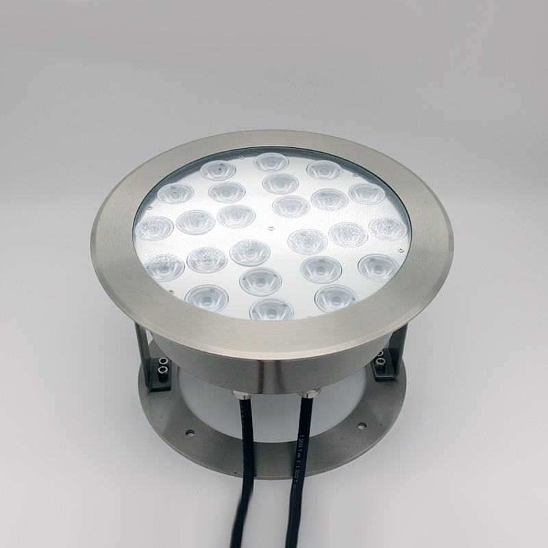 RGBW Color Changing Underwater Fountain Light with Remote Control DMX512 Submersible LED Lamp for Fountain Feature