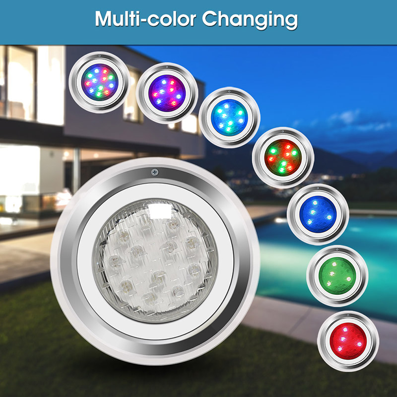 LED Smart Pool LED Pool Lights for Inground Pool Wall Mounted Color Changing with Remote