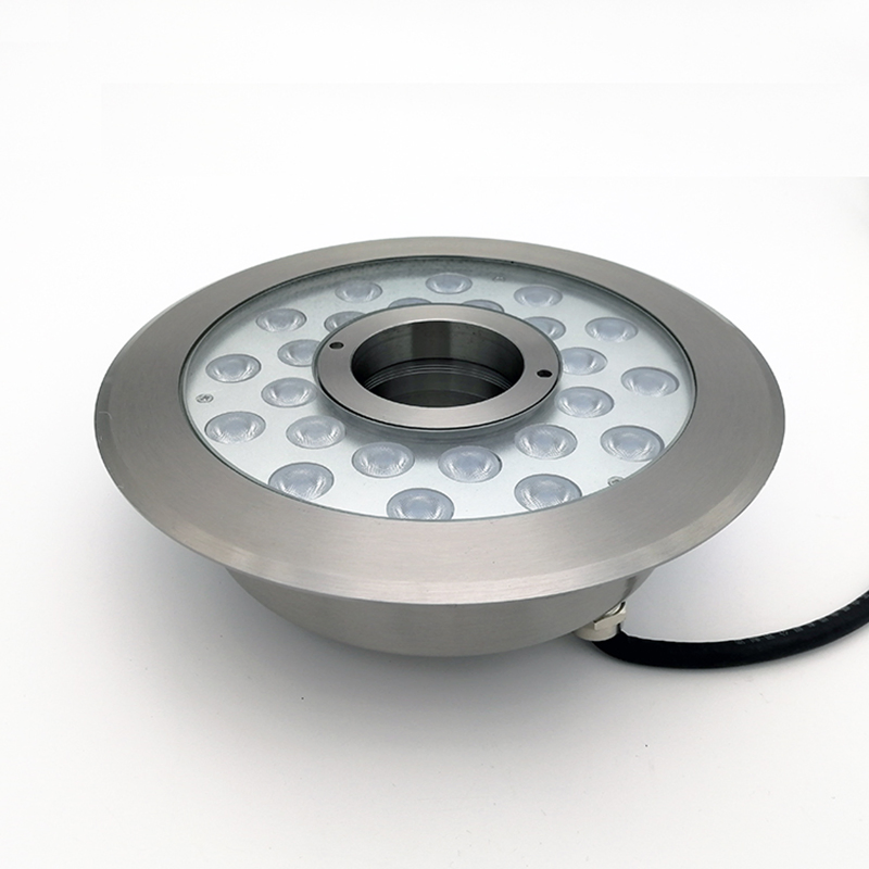 IP68 Stainless Steel RGBW Color Changing Adjustable Underwater LED Fountain Nozzle Lights