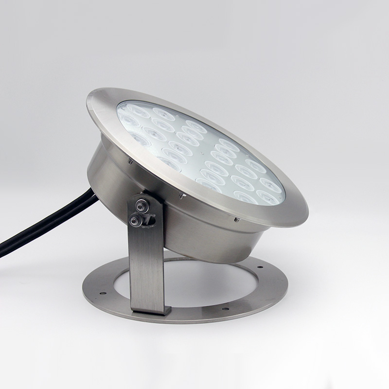 RGBW Color Changing Underwater Fountain Light with Remote Control DMX512 Submersible LED Lamp for Fountain Feature