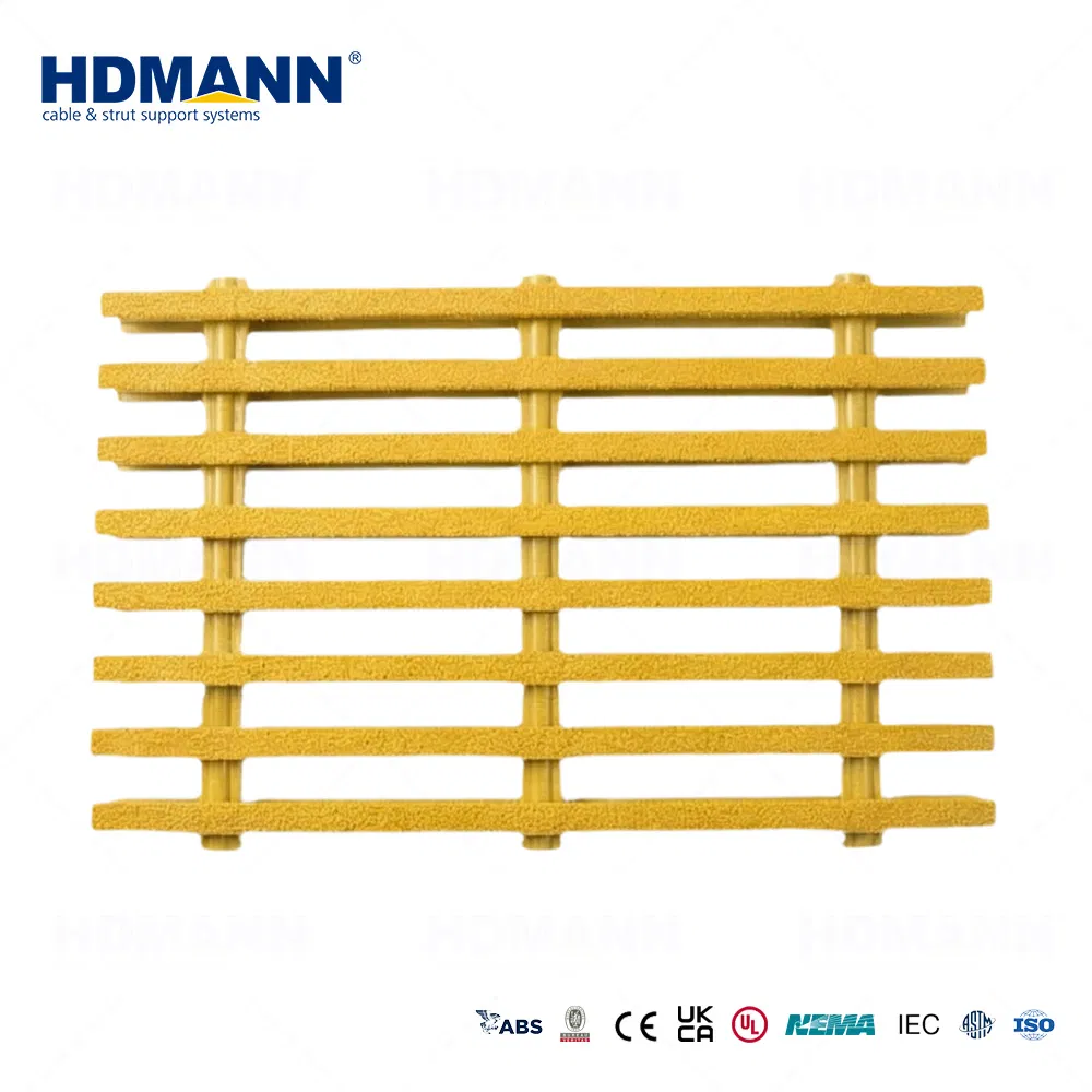 Hdmann Composite Polyester Fiberglass Pedestrian Decking GRP Pultruded FRP Gratings