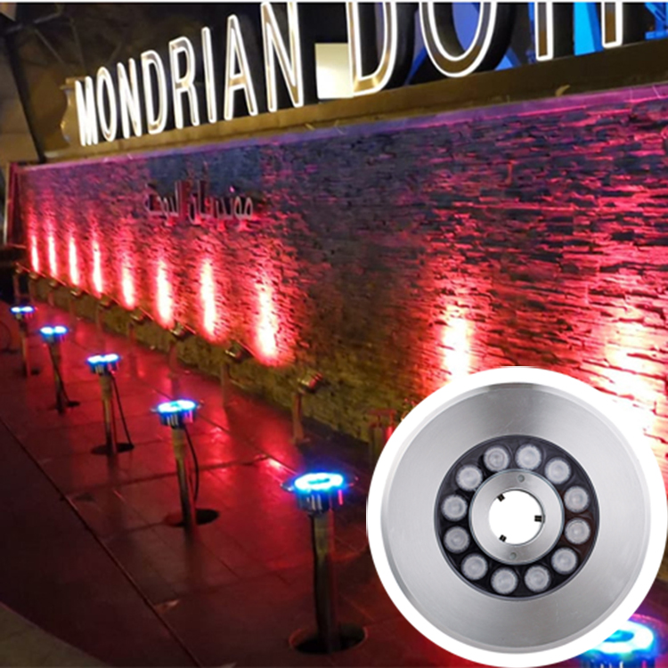 IP68 RGBW Color-Changing Underwater Water Dry LED Fountain Light for Home Garden Water Feature