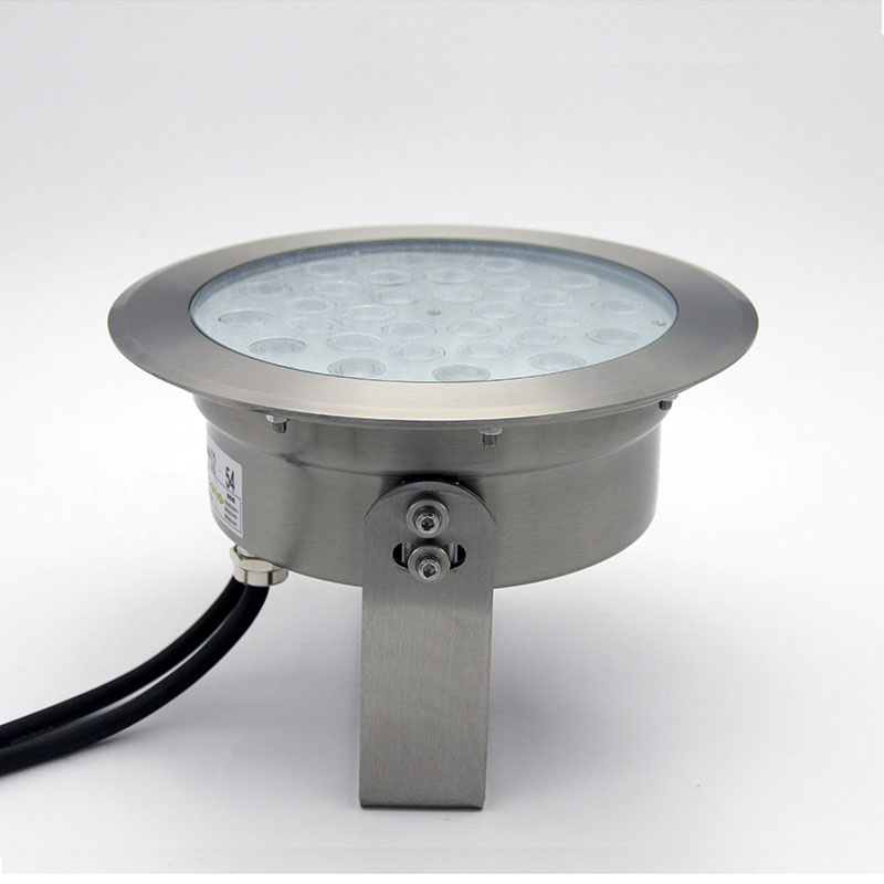 Stainless Steel Changing Color RGBW 24V DMX512 LED Underwater Pool Light