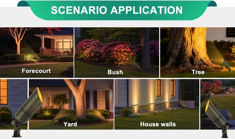 Brass Landscape spot light 10