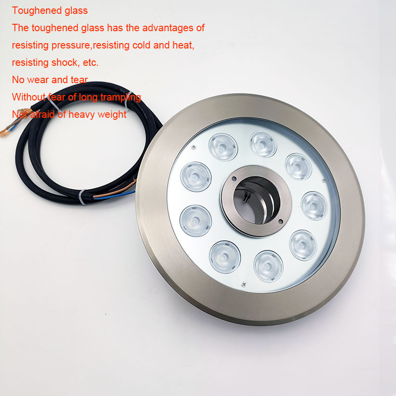 IP68 Stainless Steel RGBW Color Changing Adjustable Underwater LED Fountain Nozzle Lights