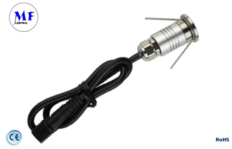 Factory Price 1W 87 Lumen 304 Stainless Steel Ring Epistar Chip LED Mini Buried Lamp LED in-Ground Light with 300kg Load-Bearing