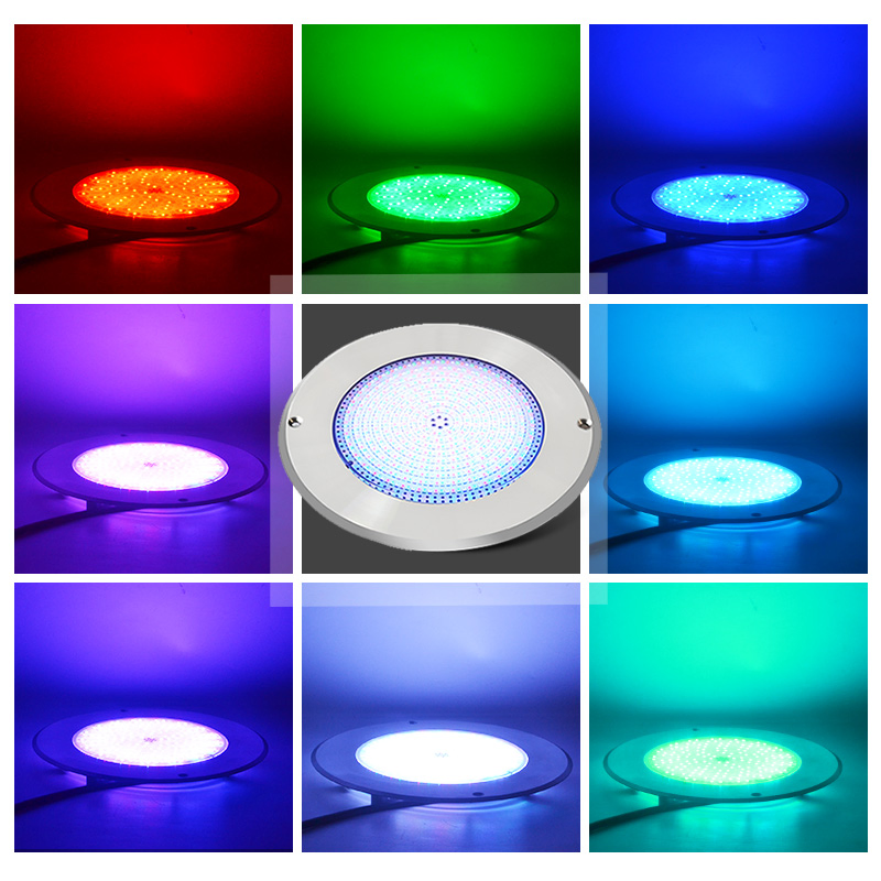 Hotook Patented Brand Niche Replace Thin SS316 RGB IP68 LED Swimming Pool Lighting