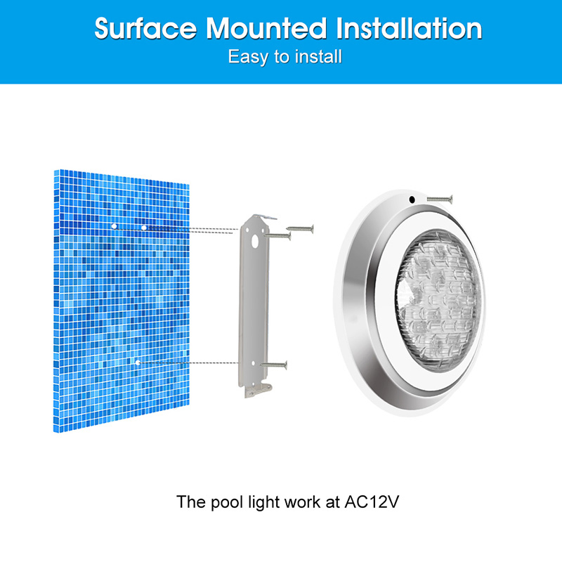 LED Smart Pool LED Pool Lights for Inground Pool Wall Mounted Color Changing with Remote