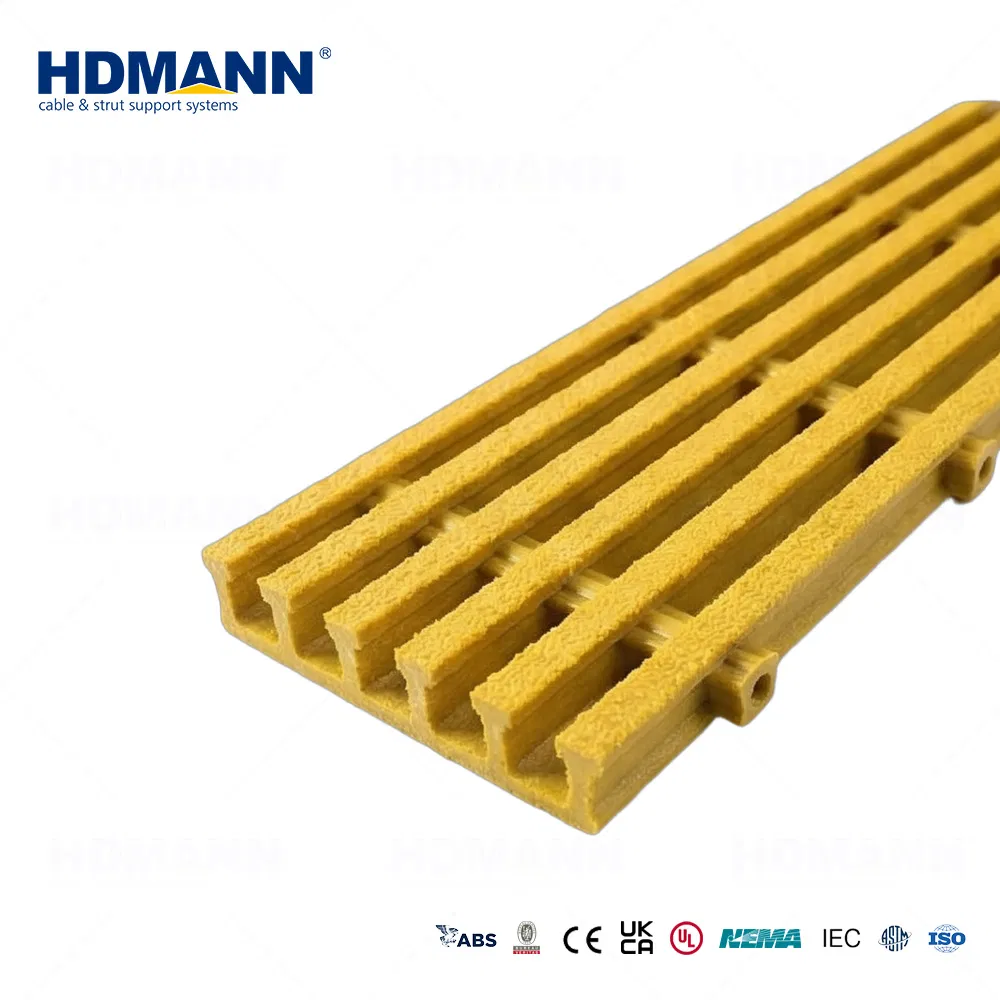 Hdmann Composite Polyester Fiberglass Pedestrian Decking GRP Pultruded FRP Gratings