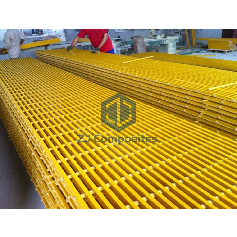 Fire Retardant GRP FRP Pultrusion Grating Fiberglass Grate for Fence