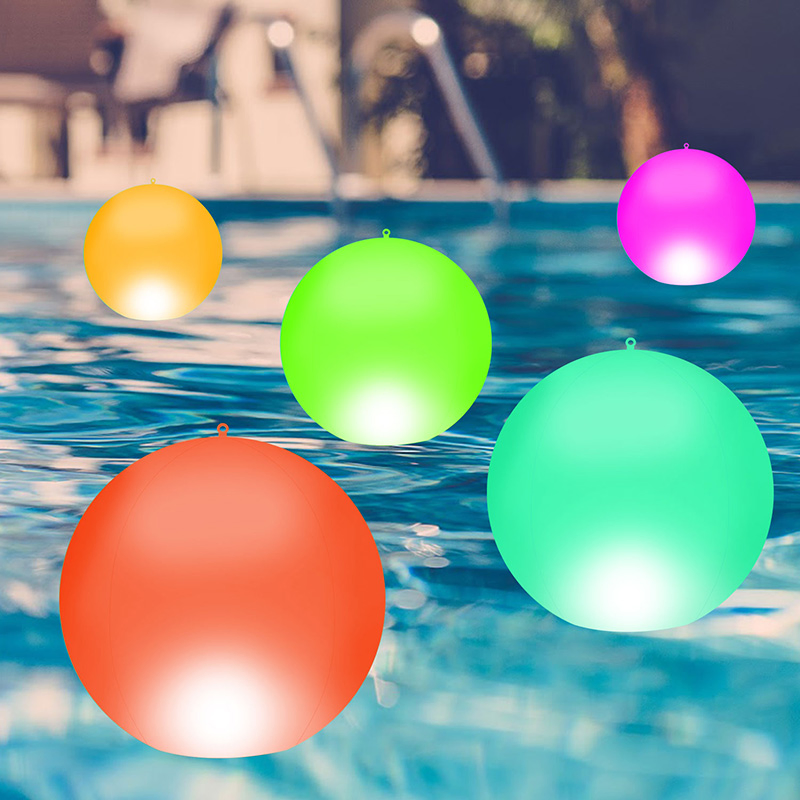 Solar Floating Pool Lights Solar Powered Color Changing Balls Float or Hang in Pool Garden Decorations Inflatable Waterproof