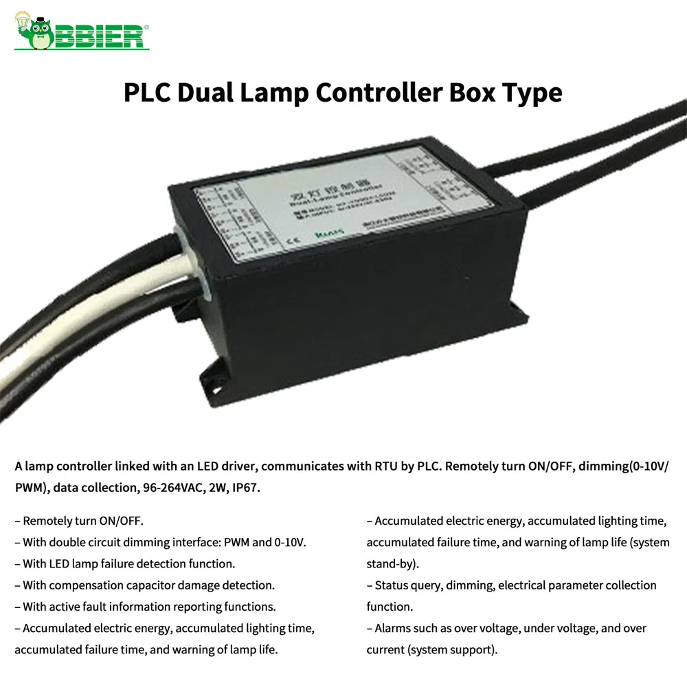 Centralized PLC-Controlled System Solutions for Smart Lap Street Lighting Management Controller