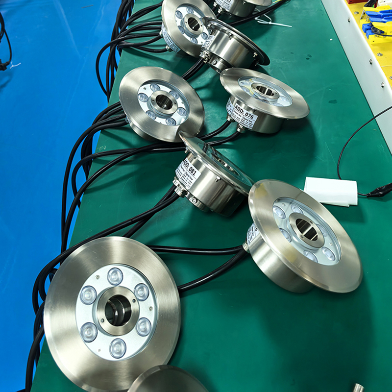 DMX RGB RGBW Recessed Color Changing Pool Spot Water Cooled LED Fountain Underwater Light