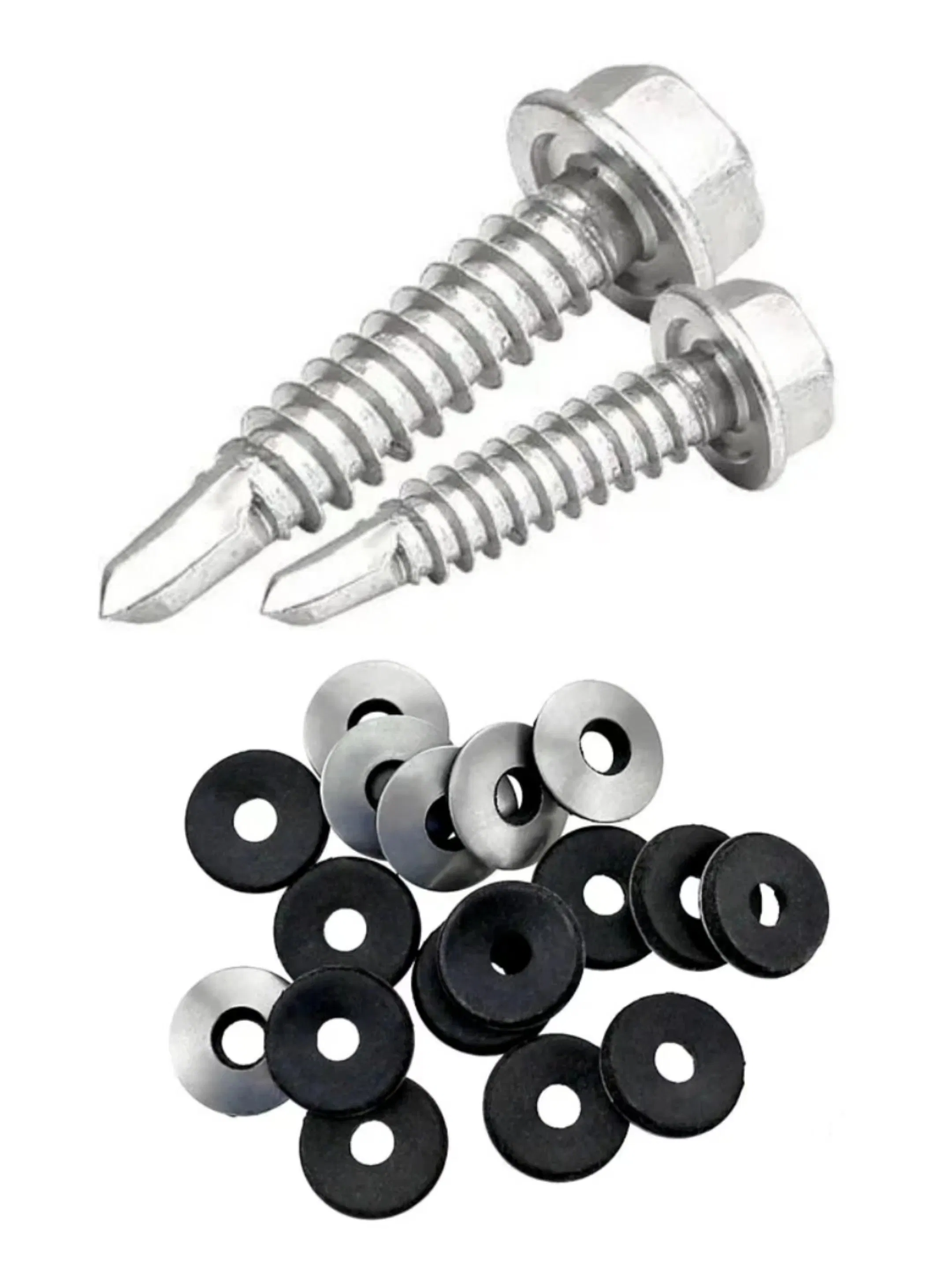 Galvanized House Screw Hexagonal Wood Screw/Cross Recessed Countersunk Head Screws/Outer Hexagon Self-Tapping Screw