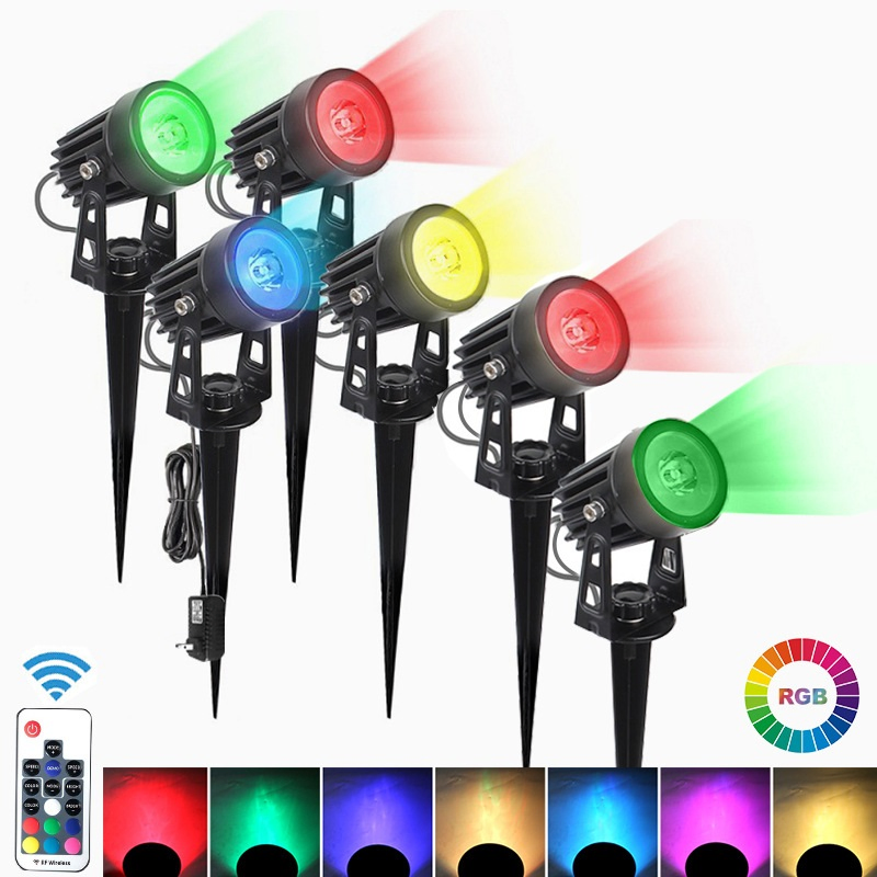 IP65 Waterproof Outdoor Ground Auto on/off Solar Landscape Spotlights Wall Lights for Garden Yard Driveway Porch Walkway Pool