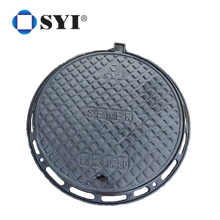 Factory Price Epoxy Coating Round Square Ductile Iron Round Recessed Frame and Manhole Cover