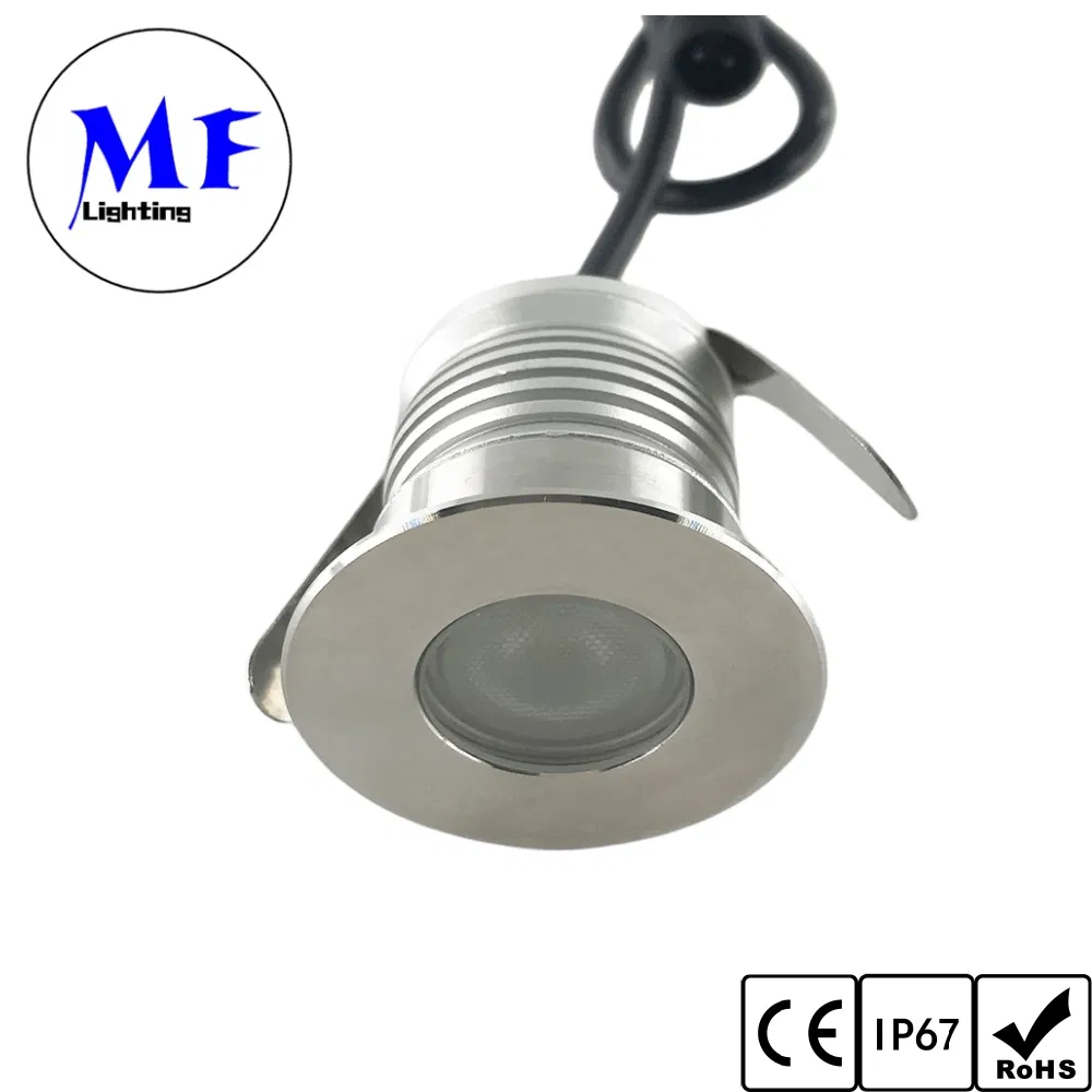 16yrs Manufacture 3years Warranty IP67 Pool Landscape Outdoor Waterproof Aluminum+Stainless Steel 1 2 3W Buried Ground Inground DC12-24V LED Underground Light