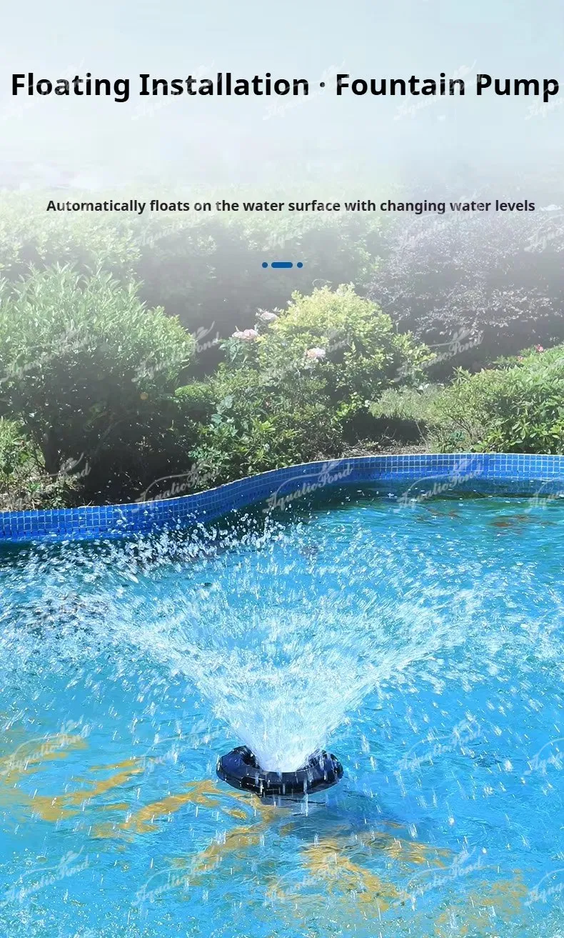 Cop Carp Pond Oxygenation Fountain Pump Pool Floating Circulation Water Pump Explosion Oxygen Pond Landscape