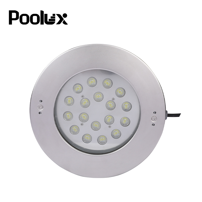 18W IP68 Waterproof RGB Outdoor Waterproof Recessed Floor Round LED Deck Garden Inground Buried LED Underwater Swimming Poollight