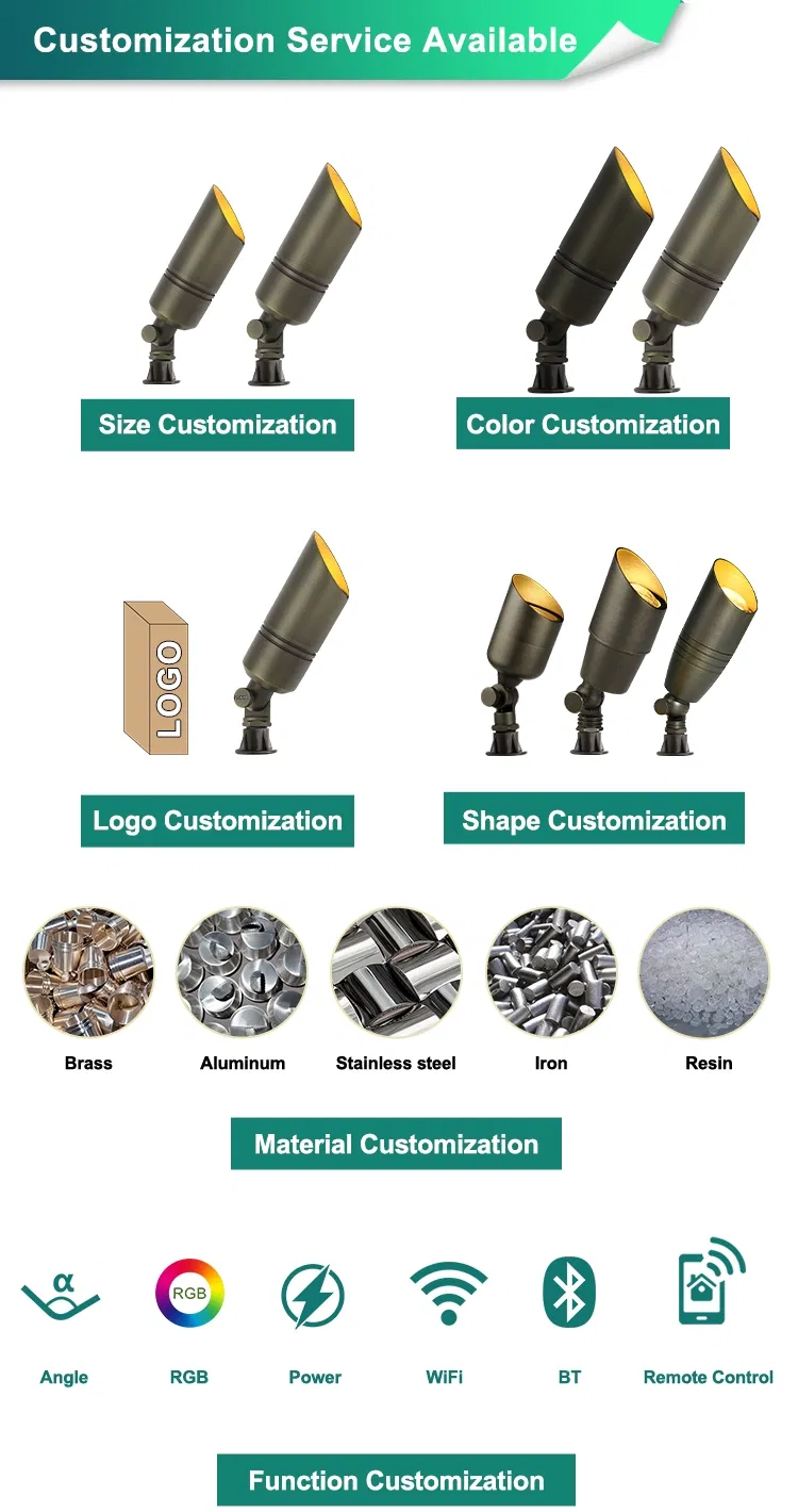 Brass Landscape spot light 9