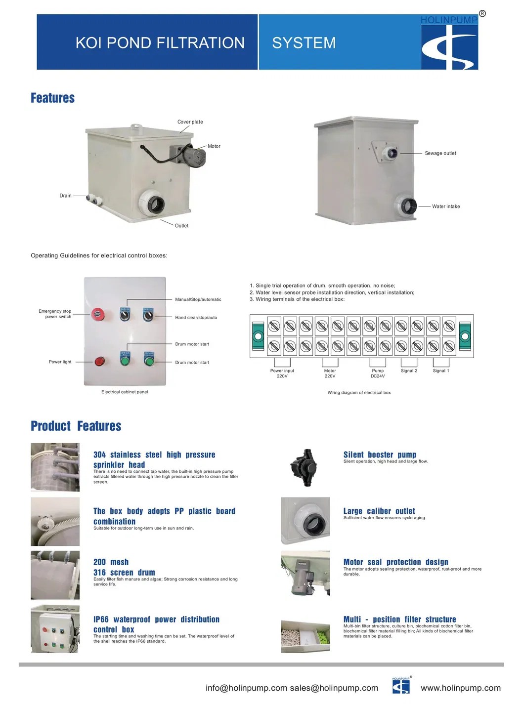 Garden Pond Drum Filter Configuration