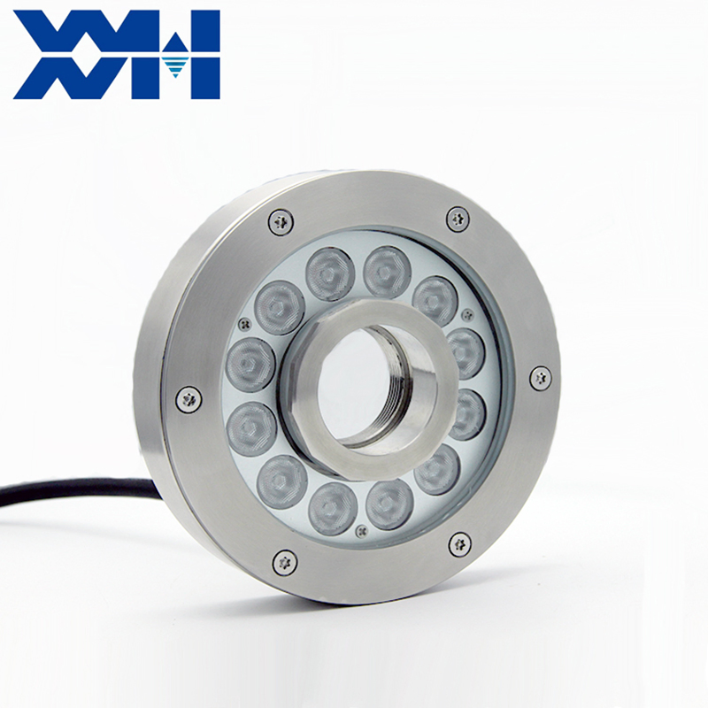 IP68 Waterproof Stainless Steel 120volt Ring Underwater Lamp DMX512 LED Fountain Light