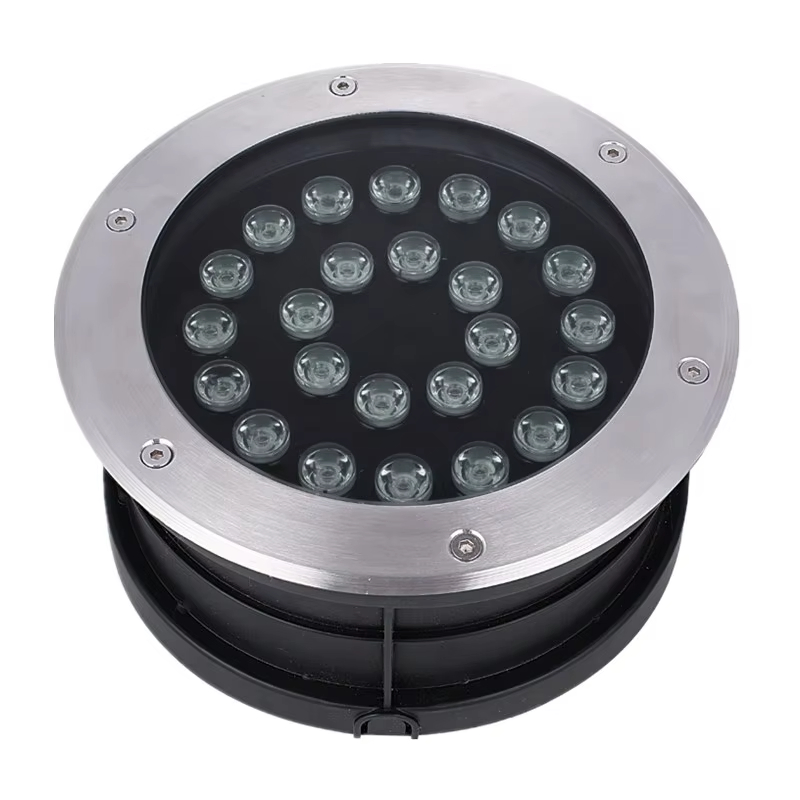 Waterproof Cast Aluminum DMX RGB Multi Color Recessed Inground Deck