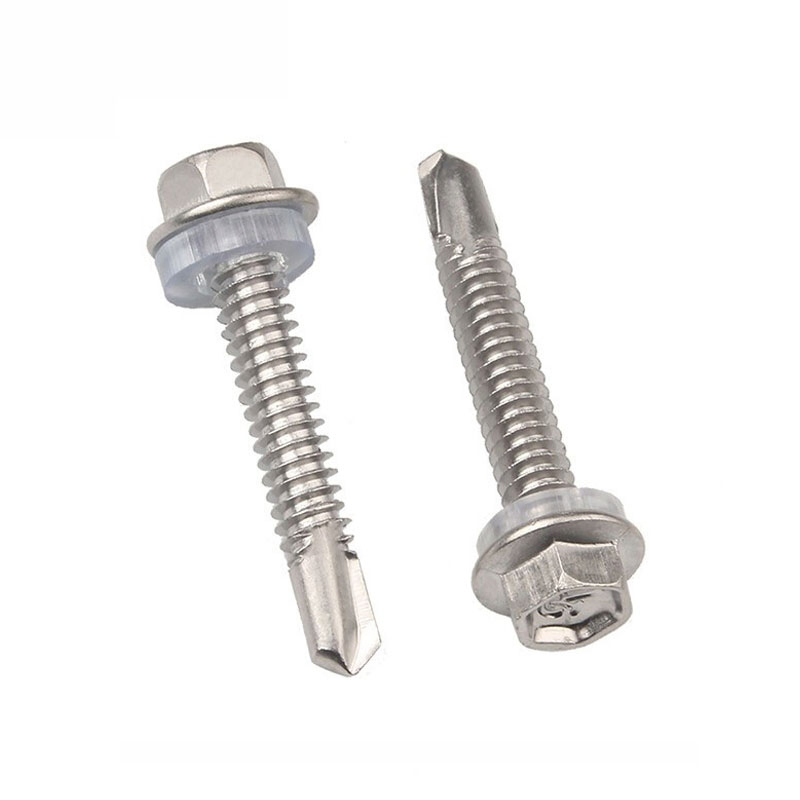 Galvanized House Screw Hexagonal Wood Screw/Cross Recessed Countersunk Head Screws/Outer Hexagon Self-Tapping Screw