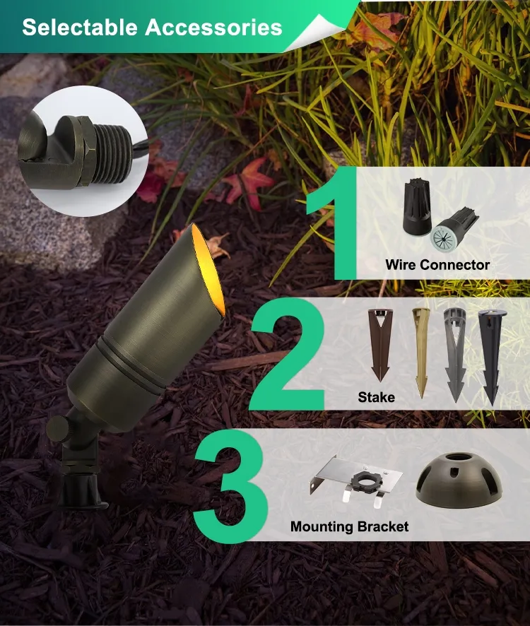 Brass Landscape spot light 5