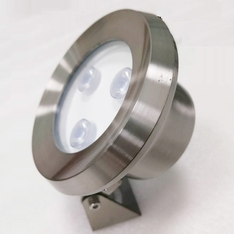 Submersible 6W RGB IP68 DC12V Stainless Steel 24V Single Color Underwater LED Fountain Pool Light