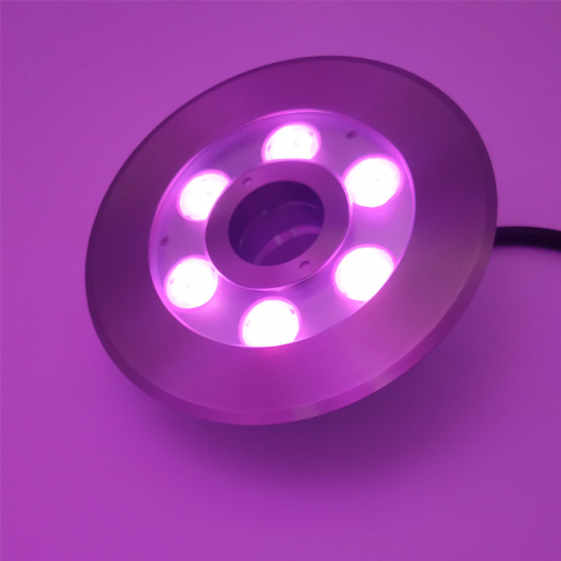 IP68 Waterproof High Lumens Submersible RGBW LED Underwater Fountain Nozzle Ring Lights