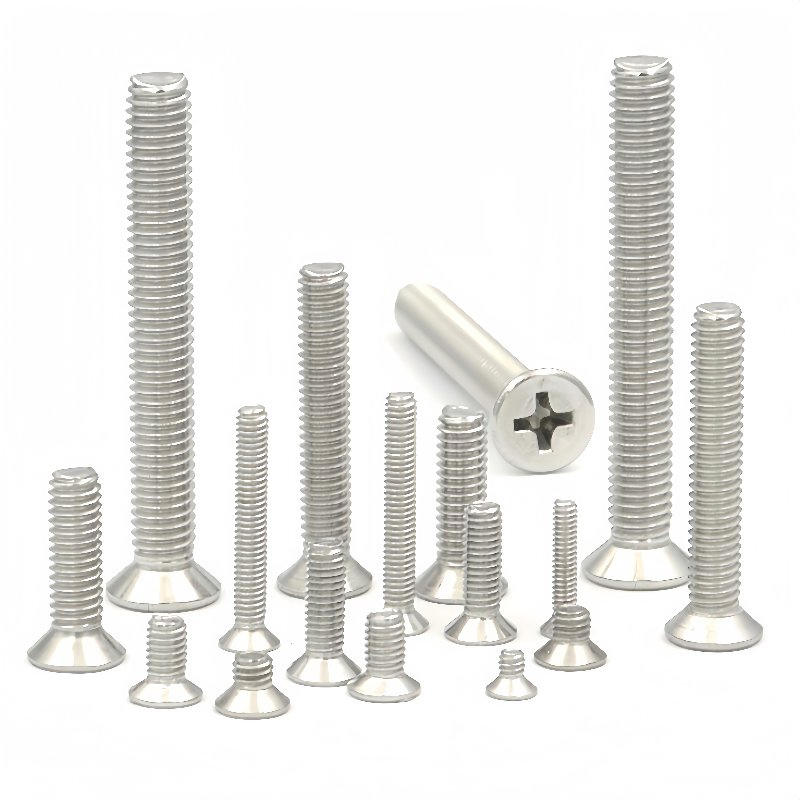 GB/T 819 Stainless Steel Countersunk Head Cross Recessed Machine Screws (SS 201/304/316)