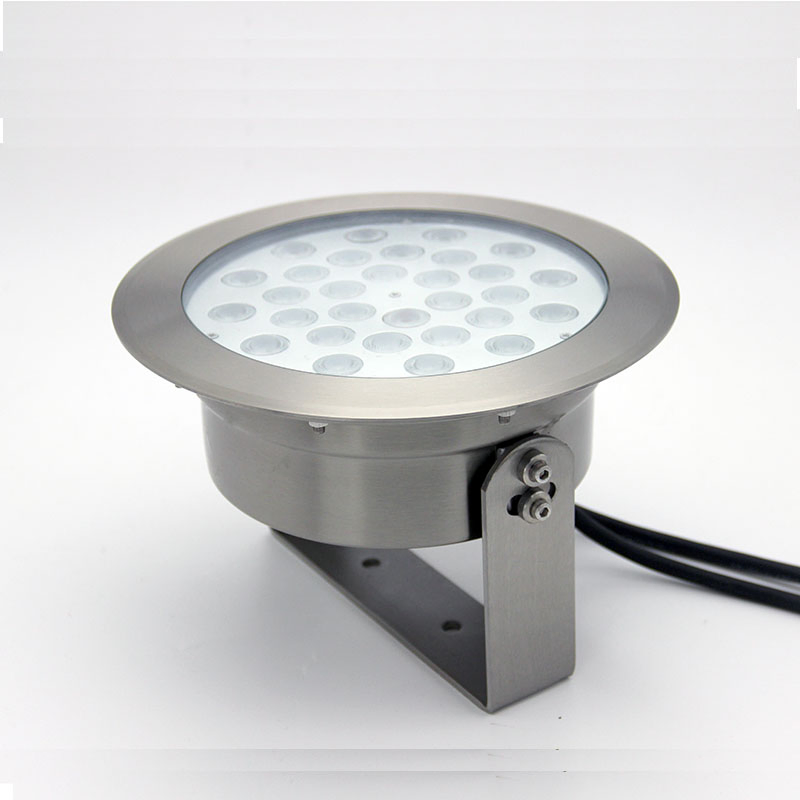 Stainless Steel Changing Color RGBW 24V DMX512 LED Underwater Pool Light