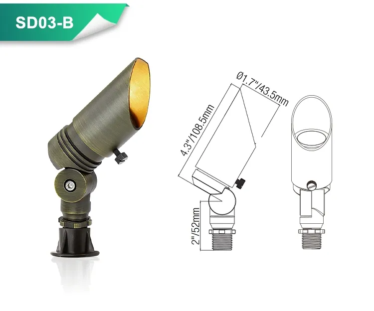 Brass Spotlight Finish