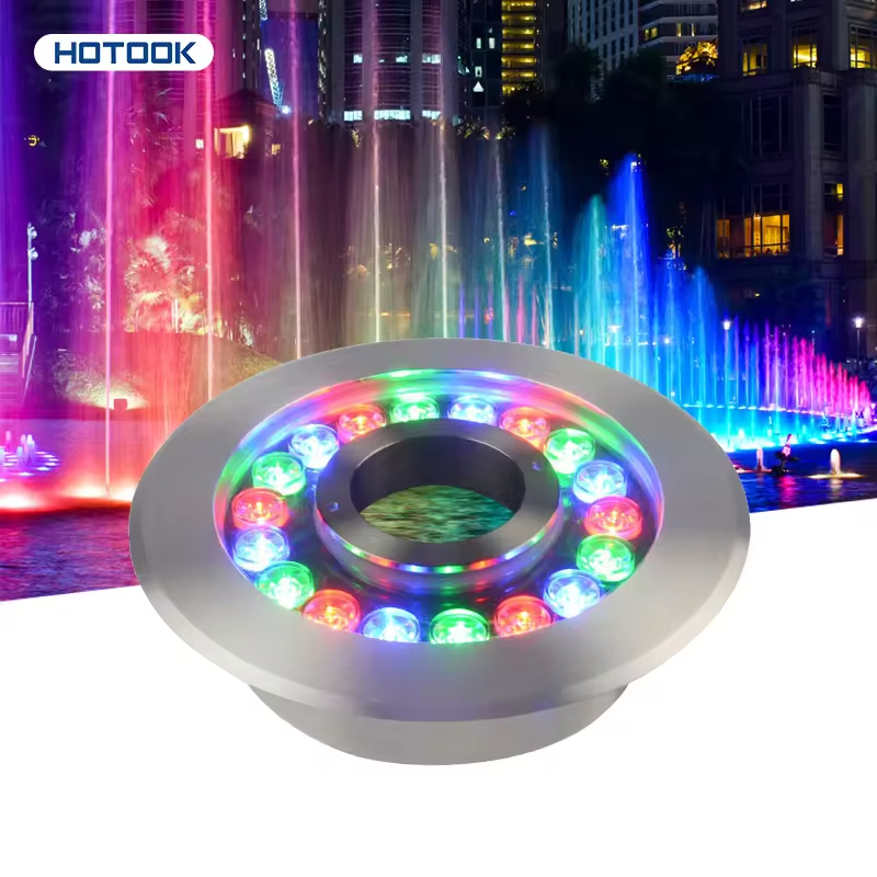 High Quality IP68 6W Smart Music Color Control RGB Color RGB RGBW LED Water Fountain with Lights Underwater Lighting