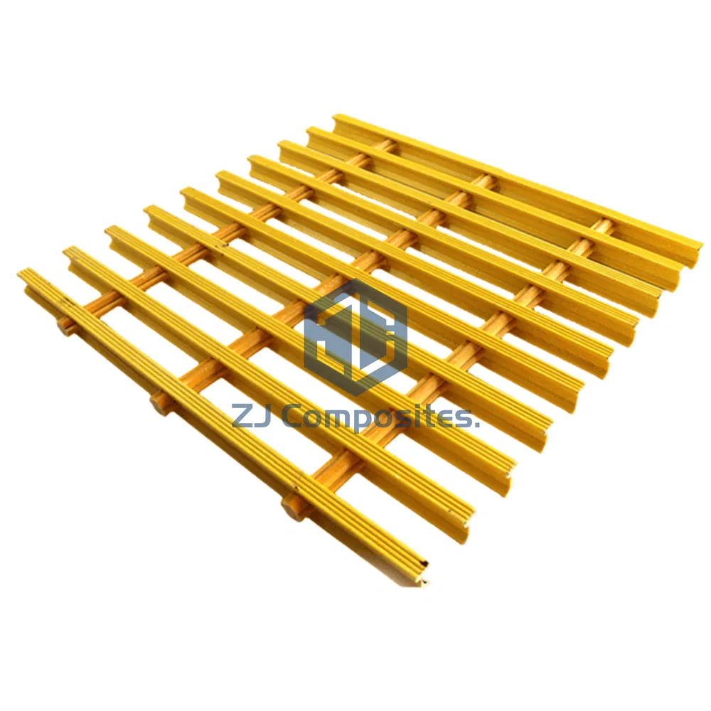 Fire Retardant GRP FRP Pultrusion Grating Fiberglass Grate for Fence