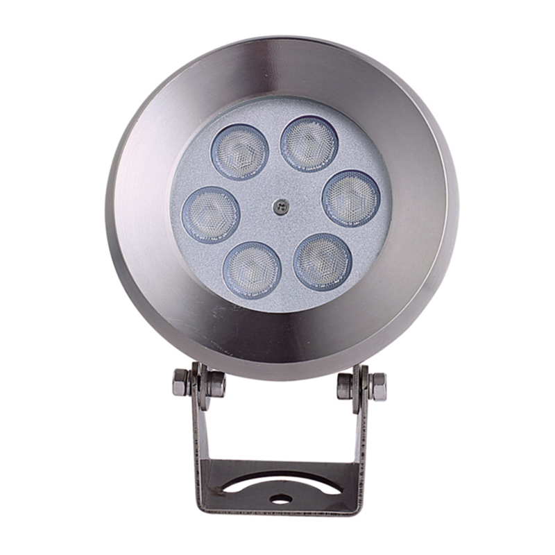 Submersible 6W RGB IP68 DC12V Stainless Steel 24V Single Color Underwater LED Fountain Pool Light