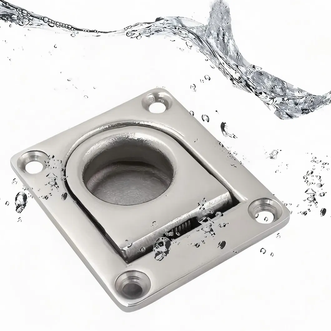 Stainless Steel Trailer Tie Down Recessed Boat Accessories Truck Lashing Ring with ISO 9001 for Sailing Boat SGS Tested