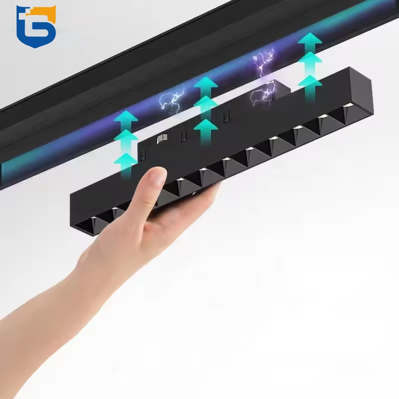 Tuya Zigbee Bt Adjustable Smart Magnetic LED Track Lighting Remote-Controlled Rail Lighting Lamps