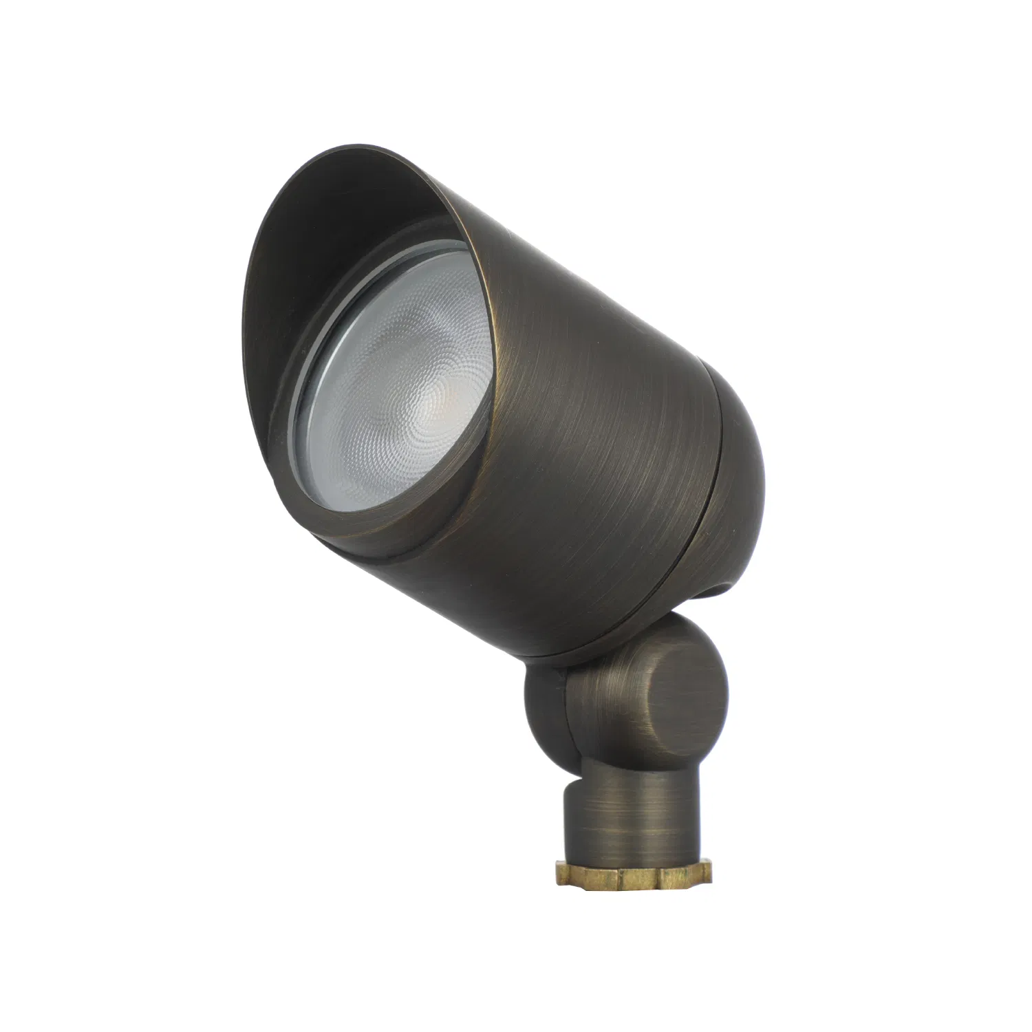 Brass LED Landscape Spotlight Low Voltage Outdoor Spotlight Antique Bronze Finish Accent Spot Light