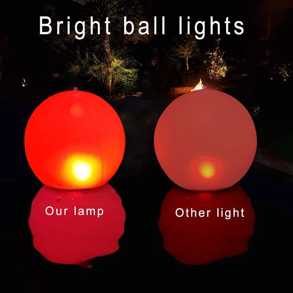 Bonny LED Waterproof Color Changing Glow Night Lamp Inflatable Solar Ball Floating Pool Light