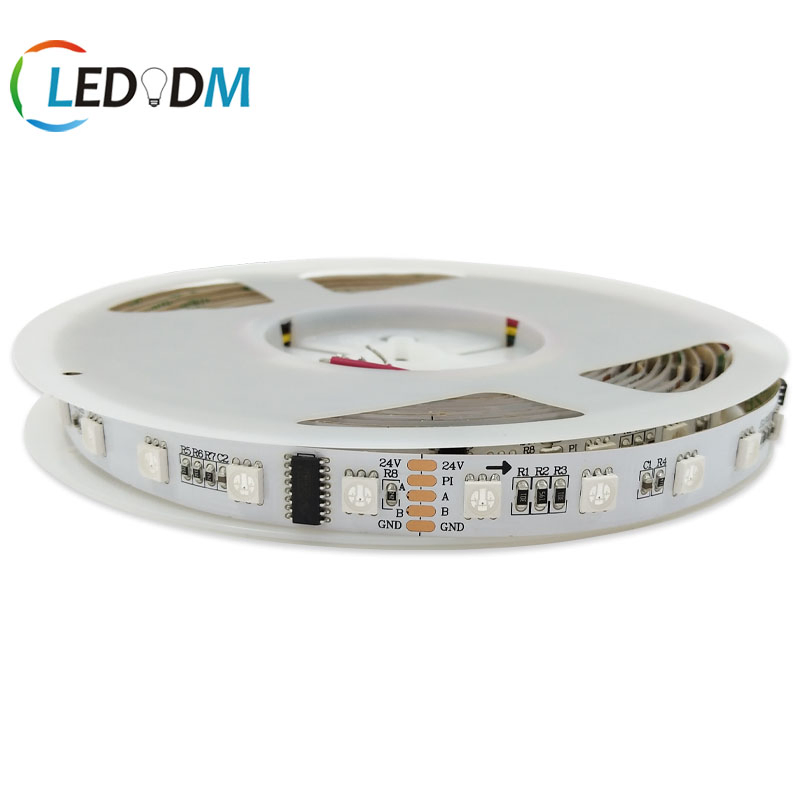 Architectural DMX512 RGBW Strip IP65 24V DMX Controlled SMD5050 Smart Pixel Addressable LED Strips for Retail Store DMX Accent Strips Lighting Projects