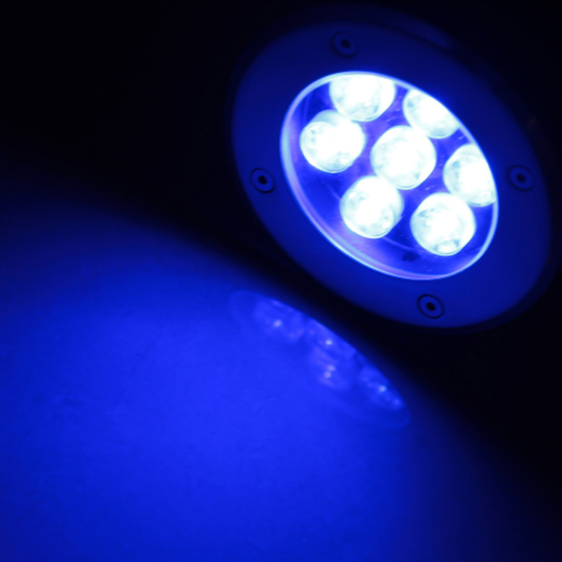 Waterproof Cast Aluminum DMX RGB Multi Color Recessed Inground Deck