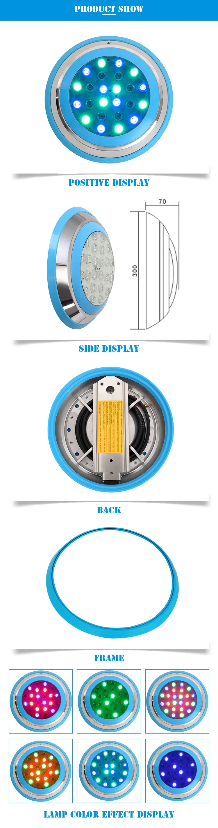 Pool Light Dimensions