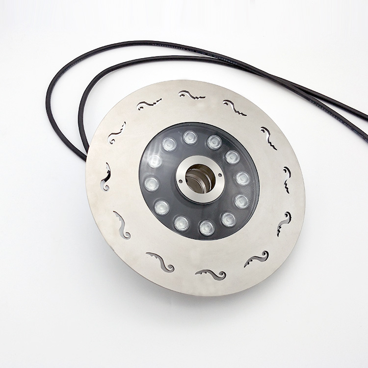 IP68 RGB DMX Submersible Pump Water Jet Underwater LED Fountain Nozzles Lights