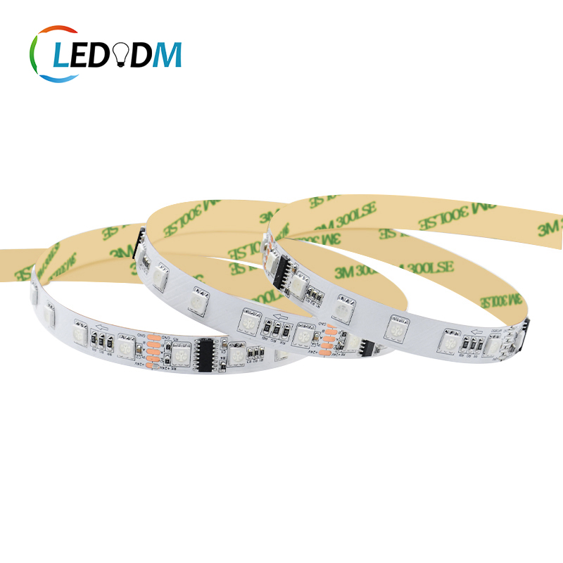 Architectural DMX512 RGBW Strip IP65 24V DMX Controlled SMD5050 Smart Pixel Addressable LED Strips for Retail Store DMX Accent Strips Lighting Projects