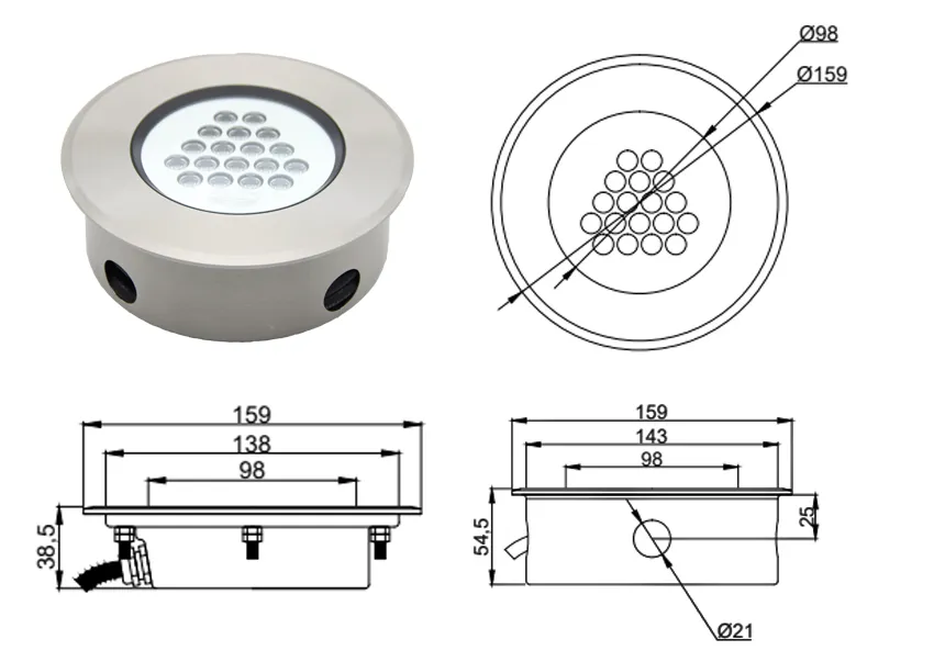 Recessed Pool Light Features