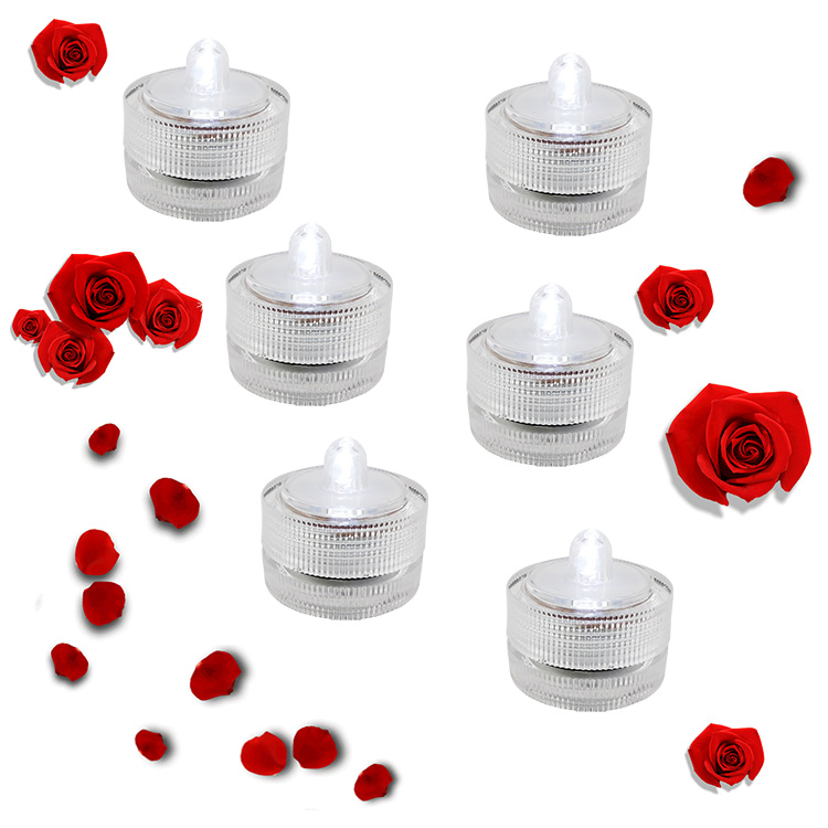 Under Water Small Waterproof Submersible LED Tea Lights: Perfect for Weddings and Parties